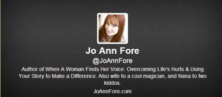 Jo Ann on Twitter