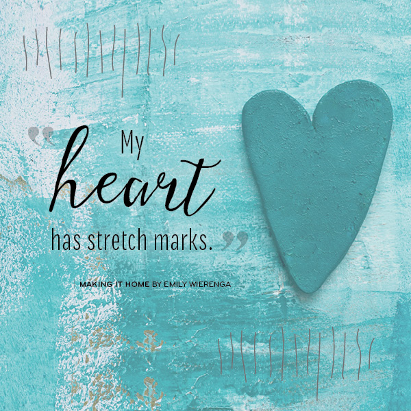 heart stretch marks