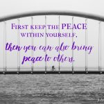keep the peace